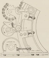 An illustration from Cyclopedia of textile work : a general reference library on cotton, woolen and worsted yarn manufacture, weaving, designing, chemistry and dyeing, finishing, knitting, and allied subjects (1907)
