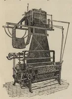 An illustration from Jacquard machine; analyzed & explained the preparation of Jacquard cards & practical hints to learners of Jacquard designing (1893)