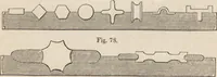 An illustration from The practical metal-worker's assistant : containing the arts of working all metals and alloys, forging of iron and steel, hardening and tempering, melting and mixing, casting and founding, works in sheet metal, the processes dependent on the ductility of the metals, soldering, and the most improved processes, and tools employed by metal-workers, with the application of the art of electro-metallurgy to manufacturing processes : collected from original sources, and from the works of Holtzapffel, Bergeron, Leupold, Plumier, Napier, and others ... (1851)
