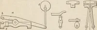 An illustration from The practical metal-worker's assistant : containing the arts of working all metals and alloys, forging of iron and steel, hardening and tempering, melting and mixing, casting and founding, works in sheet metal, the processes dependent on the ductility of the metals, soldering, and the most improved processes, and tools employed by metal-workers, with the application of the art of electro-metallurgy to manufacturing processes : collected from original sources, and from the works of Holtzapffel, Bergeron, Leupold, Plumier, Napier, and others ... (1851)