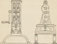 An illustration from The practical metal-worker's assistant : containing the arts of working all metals and alloys, forging of iron and steel, hardening and tempering, melting and mixing, casting and founding, works in sheet metal, the processes dependent on the ductility of the metals, soldering, and the most improved processes, and tools employed by metal-workers, with the application of the art of electro-metallurgy to manufacturing processes : collected from original sources, and from the works of Holtzapffel, Bergeron, Leupold, Plumier, Napier, and others ... (1851)