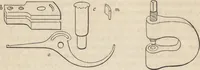 An illustration from The practical metal-worker's assistant : containing the arts of working all metals and alloys, forging of iron and steel, hardening and tempering, melting and mixing, casting and founding, works in sheet metal, the processes dependent on the ductility of the metals, soldering, and the most improved processes, and tools employed by metal-workers, with the application of the art of electro-metallurgy to manufacturing processes : collected from original sources, and from the works of Holtzapffel, Bergeron, Leupold, Plumier, Napier, and others ... (1851)