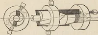 An illustration from The practical metal-worker's assistant : containing the arts of working all metals and alloys, forging of iron and steel, hardening and tempering, melting and mixing, casting and founding, works in sheet metal, the processes dependent on the ductility of the metals, soldering, and the most improved processes, and tools employed by metal-workers, with the application of the art of electro-metallurgy to manufacturing processes : collected from original sources, and from the works of Holtzapffel, Bergeron, Leupold, Plumier, Napier, and others ... (1851)