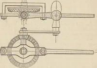 An illustration from The practical metal-worker's assistant : containing the arts of working all metals and alloys, forging of iron and steel, hardening and tempering, melting and mixing, casting and founding, works in sheet metal, the processes dependent on the ductility of the metals, soldering, and the most improved processes, and tools employed by metal-workers, with the application of the art of electro-metallurgy to manufacturing processes : collected from original sources, and from the works of Holtzapffel, Bergeron, Leupold, Plumier, Napier, and others ... (1851)