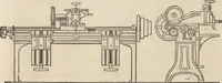 An illustration from The practical metal-worker's assistant : containing the arts of working all metals and alloys, forging of iron and steel, hardening and tempering, melting and mixing, casting and founding, works in sheet metal, the processes dependent on the ductility of the metals, soldering, and the most improved processes, and tools employed by metal-workers, with the application of the art of electro-metallurgy to manufacturing processes : collected from original sources, and from the works of Holtzapffel, Bergeron, Leupold, Plumier, Napier, and others ... (1851)