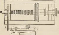 An illustration from The practical metal-worker's assistant : containing the arts of working all metals and alloys, forging of iron and steel, hardening and tempering, melting and mixing, casting and founding, works in sheet metal, the processes dependent on the ductility of the metals, soldering, and the most improved processes, and tools employed by metal-workers, with the application of the art of electro-metallurgy to manufacturing processes : collected from original sources, and from the works of Holtzapffel, Bergeron, Leupold, Plumier, Napier, and others ... (1851)
