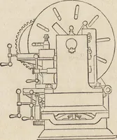 An illustration from The practical metal-worker's assistant : containing the arts of working all metals and alloys, forging of iron and steel, hardening and tempering, melting and mixing, casting and founding, works in sheet metal, the processes dependent on the ductility of the metals, soldering, and the most improved processes, and tools employed by metal-workers, with the application of the art of electro-metallurgy to manufacturing processes : collected from original sources, and from the works of Holtzapffel, Bergeron, Leupold, Plumier, Napier, and others ... (1851)