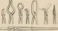 An illustration from The practical metal-worker's assistant : containing the arts of working all metals and alloys, forging of iron and steel, hardening and tempering, melting and mixing, casting and founding, works in sheet metal, the processes dependent on the ductility of the metals, soldering, and the most improved processes, and tools employed by metal-workers, with the application of the art of electro-metallurgy to manufacturing processes : collected from original sources, and from the works of Holtzapffel, Bergeron, Leupold, Plumier, Napier, and others ... (1851)
