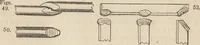 An illustration from The practical metal-worker's assistant : containing the arts of working all metals and alloys, forging of iron and steel, hardening and tempering, melting and mixing, casting and founding, works in sheet metal, the processes dependent on the ductility of the metals, soldering, and the most improved processes, and tools employed by metal-workers, with the application of the art of electro-metallurgy to manufacturing processes : collected from original sources, and from the works of Holtzapffel, Bergeron, Leupold, Plumier, Napier, and others ... (1851)