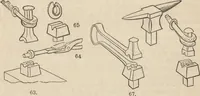 An illustration from The practical metal-worker's assistant : containing the arts of working all metals and alloys, forging of iron and steel, hardening and tempering, melting and mixing, casting and founding, works in sheet metal, the processes dependent on the ductility of the metals, soldering, and the most improved processes, and tools employed by metal-workers, with the application of the art of electro-metallurgy to manufacturing processes : collected from original sources, and from the works of Holtzapffel, Bergeron, Leupold, Plumier, Napier, and others ... (1851)