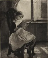 An illustration from Modern paintings by German and Austrian masters (1916)