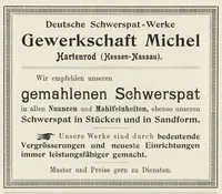 An illustration from J.G. Gentele's Lehrbuch der Farbenfabrikation : Anweisung zur Darstellung, Untersuchung und Verwendung der im Handel vorkommenden Malerfarben, zum Gebrauche für Farben-, Tusch-, und Tapetenfabrikanten, Chemiker, Techniker, Kaufleute, Maler, Koloristen und andere Farbenkonsumenten (1906)