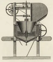 An illustration from J.G. Gentele's Lehrbuch der Farbenfabrikation : Anweisung zur Darstellung, Untersuchung und Verwendung der im Handel vorkommenden Malerfarben, zum Gebrauche für Farben-, Tusch-, und Tapetenfabrikanten, Chemiker, Techniker, Kaufleute, Maler, Koloristen und andere Farbenkonsumenten (1906)