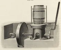 An illustration from J.G. Gentele's Lehrbuch der Farbenfabrikation : Anweisung zur Darstellung, Untersuchung und Verwendung der im Handel vorkommenden Malerfarben, zum Gebrauche für Farben-, Tusch-, und Tapetenfabrikanten, Chemiker, Techniker, Kaufleute, Maler, Koloristen und andere Farbenkonsumenten (1906)