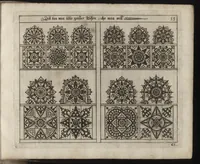 An illustration from Newes Modelbuch in Kupffer gemacht : darinen allerhand Arth newer Mödel von dün, mittel vnd dick aussgeschnidener Arbeit, auch andern künstlichen Nehwerck zu gebrauchen mit Vleiss inn Druck verfertigt (1604)