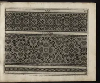 An illustration from Newes Modelbuch in Kupffer gemacht : darinen allerhand Arth newer Mödel von dün, mittel vnd dick aussgeschnidener Arbeit, auch andern künstlichen Nehwerck zu gebrauchen mit Vleiss inn Druck verfertigt (1604)