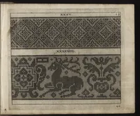 An illustration from Newes Modelbuch in Kupffer gemacht : darinen allerhand Arth newer Mödel von dün, mittel vnd dick aussgeschnidener Arbeit, auch andern künstlichen Nehwerck zu gebrauchen mit Vleiss inn Druck verfertigt (1604)