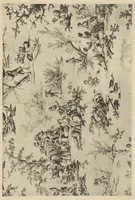 An illustration from Nouvelles collections du Musée des arts décoratifs. Série 9. Dessins de J.B. Huet pour la manufacture de Jouy (1745 à 1811)