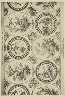 An illustration from Nouvelles collections du Musée des arts décoratifs. Série 9. Dessins de J.B. Huet pour la manufacture de Jouy (1745 à 1811)