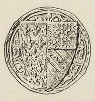 An illustration from Le procès de Guichard, évêque de Troyes (1308-1313) (1896)