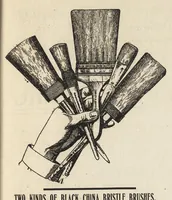 An illustration from 739 paint questions answered : a reference encyclopedia answering knotty problems that confront the painter, decorator, and paint manufacturer in their everyday work, with complete topical index (1904)