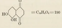 An illustration from Dyes classified by intermediates : dyes tabularly arranged under each intermediate, with statistical and other data for both dyes and intermediates : glossary of dye and intermediate names alphabetically arranged (1922)