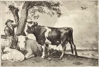 An illustration from The landscape and pastoral painters of Holland : Ruisdael, Hobbema, Cuijp, Potter (1891)