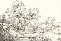 An illustration from The landscape and pastoral painters of Holland : Ruisdael, Hobbema, Cuijp, Potter (1891)
