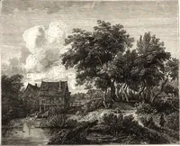 An illustration from The landscape and pastoral painters of Holland : Ruisdael, Hobbema, Cuijp, Potter (1891)