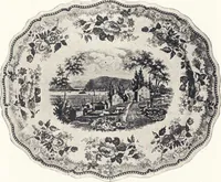 An illustration from Anglo-American pottery : old English china with American views, a manual for collectors (1901)