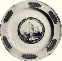 An illustration from Anglo-American pottery : old English china with American views, a manual for collectors (1901)