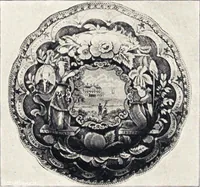 An illustration from Anglo-American pottery : old English china with American views, a manual for collectors (1901)