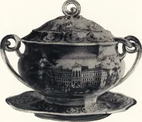 An illustration from Anglo-American pottery : old English china with American views, a manual for collectors (1901)