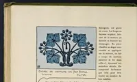 An illustration from Etude de la plante : son application aux industries d'art : pochoir, papier peint, etoffes, céramique, marqueterie, tapis, ferronnerie, reliure, dentelles, broderies, vitrail, mosaïque, bijouterie, bronze, orfévrerie (1914)