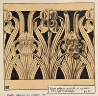 Picture 2 of 16 from Etude de la plante : son application aux industries d'art : pochoir, papier peint, etoffes, céramique, marqueterie, tapis, ferronnerie, reliure, dentelles, broderies, vitrail, mosaïque, bijouterie, bronze, orfévrerie (1914), leaf 52