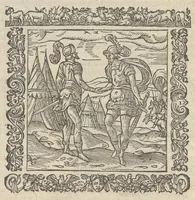 An illustration from Omnia Andreae Alciati v.c. emblemata : cum commentariis, quibus emblematum aperta origine mens auctoris explicatur & obscura omnia dubiáque illustrantur : adiectae ad calcem notae posteriores (1589)