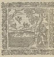 An illustration from Omnia Andreae Alciati v.c. emblemata : cum commentariis, quibus emblematum aperta origine mens auctoris explicatur & obscura omnia dubiáque illustrantur : adiectae ad calcem notae posteriores (1589)