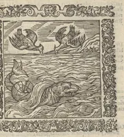 An illustration from Omnia Andreae Alciati v.c. emblemata : cum commentariis, quibus emblematum aperta origine mens auctoris explicatur & obscura omnia dubiáque illustrantur : adiectae ad calcem notae posteriores (1589)
