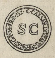 An illustration from Augustarum imagines aereis formis expressae : vitae quoque earundem breviter enarratae, Signorum etiam, quae in posteriori parte numismatu[m] efficta su[n]t ratio explicata (1558)