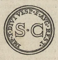 Picture 35 of 63 from Augustarum imagines aereis formis expressae : vitae quoque earundem breviter enarratae, Signorum etiam, quae in posteriori parte numismatu[m] efficta su[n]t ratio explicata (1558), leaf 112