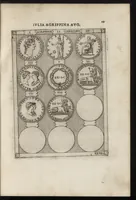 Picture 36 of 63 from Augustarum imagines aereis formis expressae : vitae quoque earundem breviter enarratae, Signorum etiam, quae in posteriori parte numismatu[m] efficta su[n]t ratio explicata (1558), leaf 116