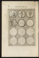 Picture 61 of 63 from Augustarum imagines aereis formis expressae : vitae quoque earundem breviter enarratae, Signorum etiam, quae in posteriori parte numismatu[m] efficta su[n]t ratio explicata (1558), leaf 205