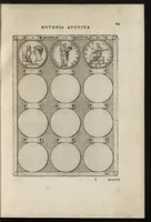 Picture 19 of 63 from Augustarum imagines aereis formis expressae : vitae quoque earundem breviter enarratae, Signorum etiam, quae in posteriori parte numismatu[m] efficta su[n]t ratio explicata (1558), leaf 88