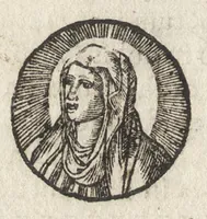 Picture 11 of 16 from Paradisus sponsi et sponsae : in quo messis myrrhae et aromatum ex instrumentis ac mysterijs passionis Christi colligenda, vt ei commoriamur ; et, Pancarpium Marianum, septemplici titulorum serie distinctum, vt in B. Virginis odorem curramus, et Christus formetur in nobis (1618), leaf 343