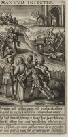 An illustration from Paradisus sponsi et sponsae : in quo messis myrrhae et aromatum ex instrumentis ac mysterijs passionis Christi colligenda, vt ei commoriamur ; et, Pancarpium Marianum, septemplici titulorum serie distinctum, vt in B. Virginis odorem curramus, et Christus formetur in nobis (1618)