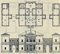 Picture 18 of 49 from I quattro libri dell'architettura di Andrea Palladio : ne' quali, dopo vn breue trattato de' cinque ordini, & di quelli auertimenti, che sono piu necessarij nel fabricare : si tratta delle case priuate, delle vie, dei ponti, delle piazze, dei xisti, et de' tempij (1581), leaf 123