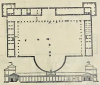 Picture 20 of 49 from I quattro libri dell'architettura di Andrea Palladio : ne' quali, dopo vn breue trattato de' cinque ordini, & di quelli auertimenti, che sono piu necessarij nel fabricare : si tratta delle case priuate, delle vie, dei ponti, delle piazze, dei xisti, et de' tempij (1581), leaf 132