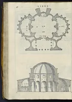 An illustration from I quattro libri dell'architettura di Andrea Palladio : ne' quali, dopo vn breue trattato de' cinque ordini, & di quelli auertimenti, che sono piu necessarij nel fabricare : si tratta delle case priuate, delle vie, dei ponti, delle piazze, dei xisti, et de' tempij (1581)