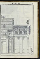 Picture 41 of 49 from I quattro libri dell'architettura di Andrea Palladio : ne' quali, dopo vn breue trattato de' cinque ordini, & di quelli auertimenti, che sono piu necessarij nel fabricare : si tratta delle case priuate, delle vie, dei ponti, delle piazze, dei xisti, et de' tempij (1581), leaf 278
