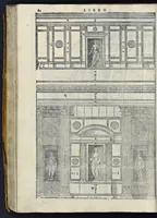 Picture 42 of 49 from I quattro libri dell'architettura di Andrea Palladio : ne' quali, dopo vn breue trattato de' cinque ordini, & di quelli auertimenti, che sono piu necessarij nel fabricare : si tratta delle case priuate, delle vie, dei ponti, delle piazze, dei xisti, et de' tempij (1581), leaf 281